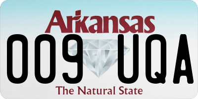 AR license plate 009UQA