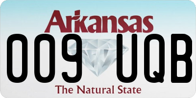 AR license plate 009UQB