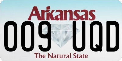 AR license plate 009UQD