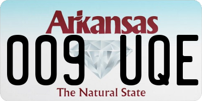 AR license plate 009UQE