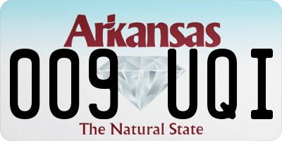 AR license plate 009UQI