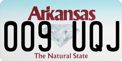 AR license plate 009UQJ