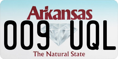 AR license plate 009UQL