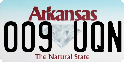 AR license plate 009UQN