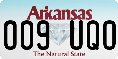 AR license plate 009UQO