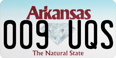 AR license plate 009UQS