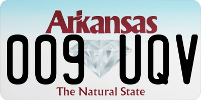 AR license plate 009UQV