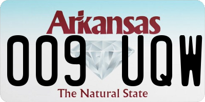 AR license plate 009UQW