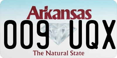 AR license plate 009UQX