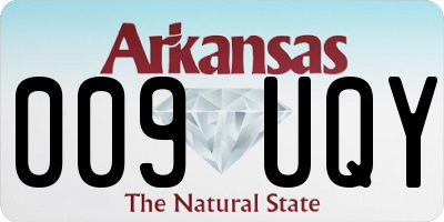 AR license plate 009UQY