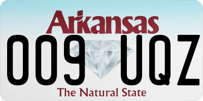 AR license plate 009UQZ