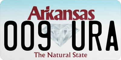 AR license plate 009URA