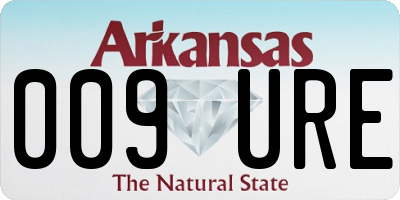 AR license plate 009URE