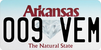 AR license plate 009VEM