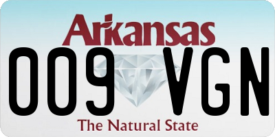 AR license plate 009VGN