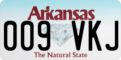 AR license plate 009VKJ