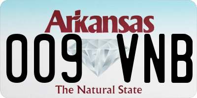 AR license plate 009VNB