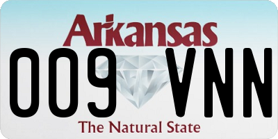 AR license plate 009VNN