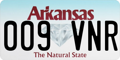 AR license plate 009VNR