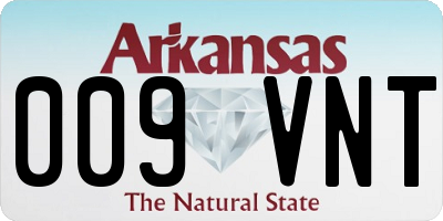 AR license plate 009VNT