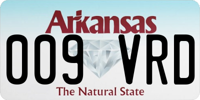 AR license plate 009VRD