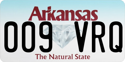 AR license plate 009VRQ