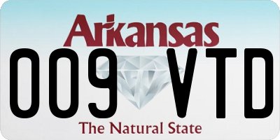 AR license plate 009VTD