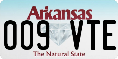 AR license plate 009VTE