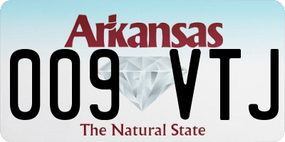 AR license plate 009VTJ