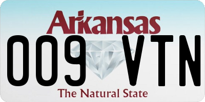 AR license plate 009VTN