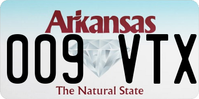 AR license plate 009VTX