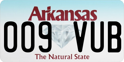 AR license plate 009VUB