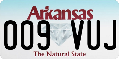 AR license plate 009VUJ