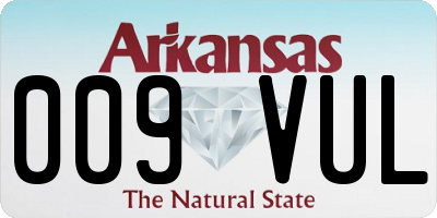 AR license plate 009VUL