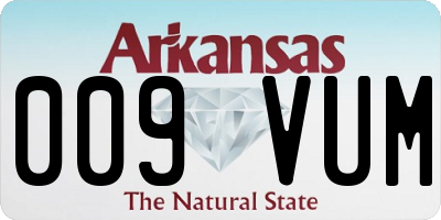 AR license plate 009VUM