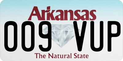 AR license plate 009VUP