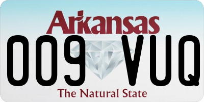 AR license plate 009VUQ