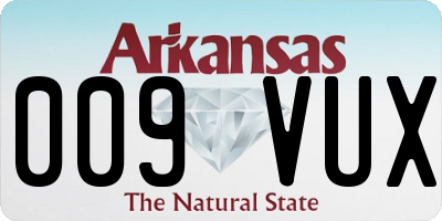 AR license plate 009VUX