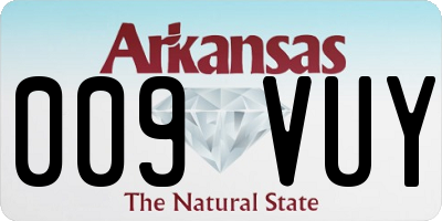 AR license plate 009VUY