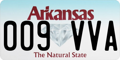 AR license plate 009VVA