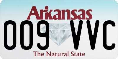 AR license plate 009VVC