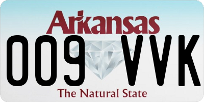 AR license plate 009VVK