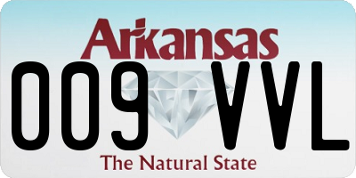 AR license plate 009VVL