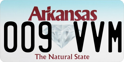 AR license plate 009VVM