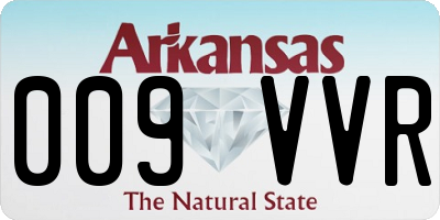 AR license plate 009VVR