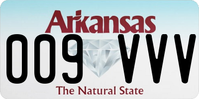 AR license plate 009VVV