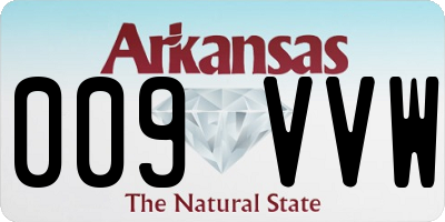 AR license plate 009VVW
