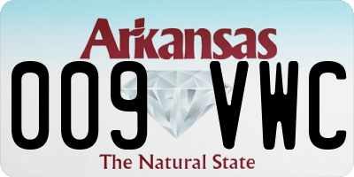 AR license plate 009VWC