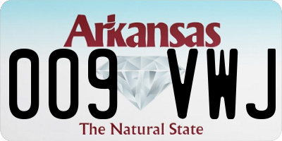 AR license plate 009VWJ