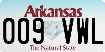 AR license plate 009VWL
